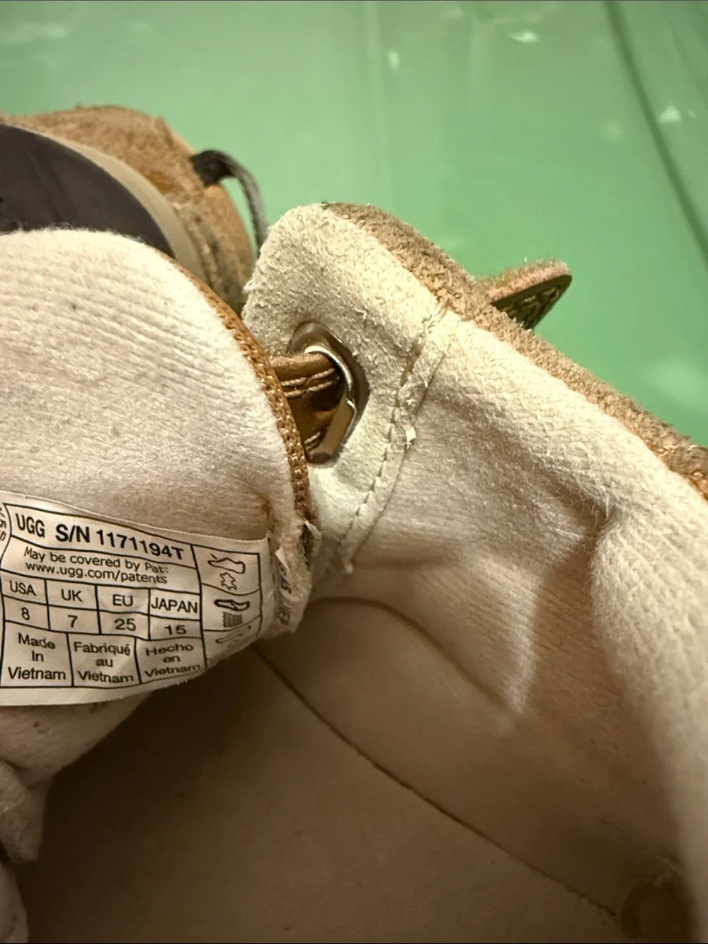 UGG Tan Brown Toddler Velcro Walker Shoes